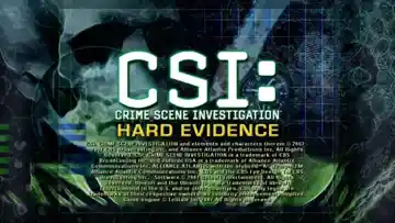 CSI Hard Evidence (USA) screen shot title